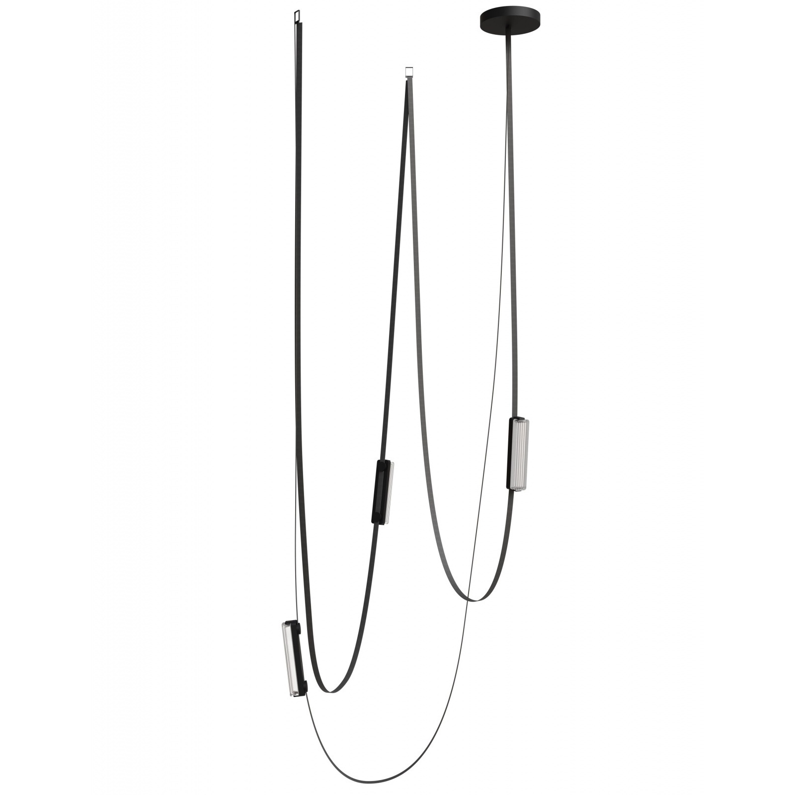 Fremont LED 2.5 inch Black Belt Chandelier Ceiling Light
