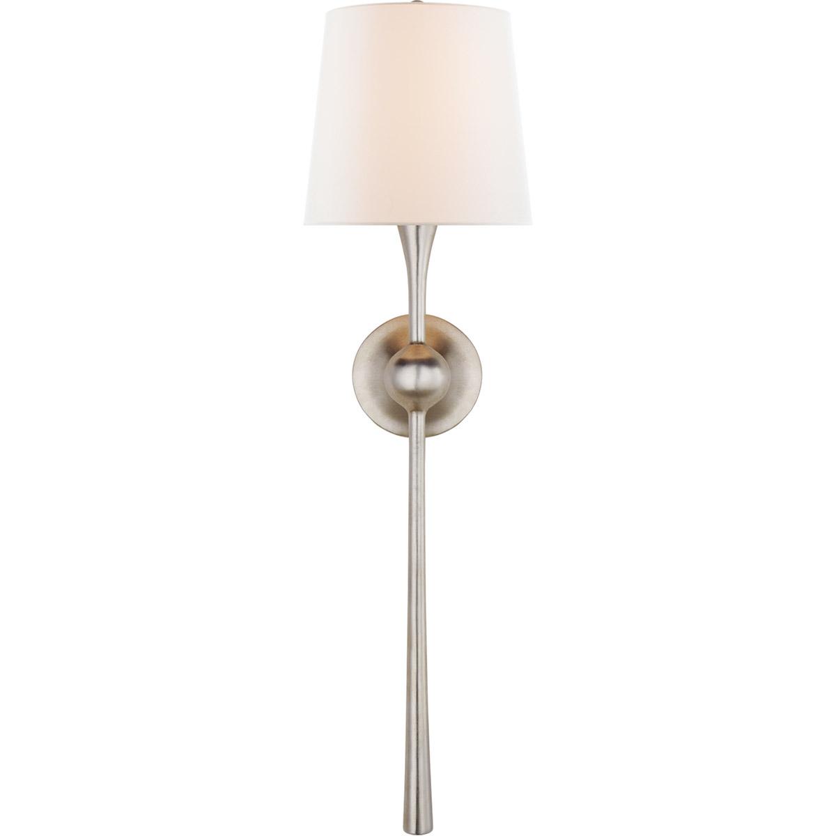 AERIN Dover 1 Light 7.5 inch Burnished Silver Leaf Tail Sconce Wall Light, Large