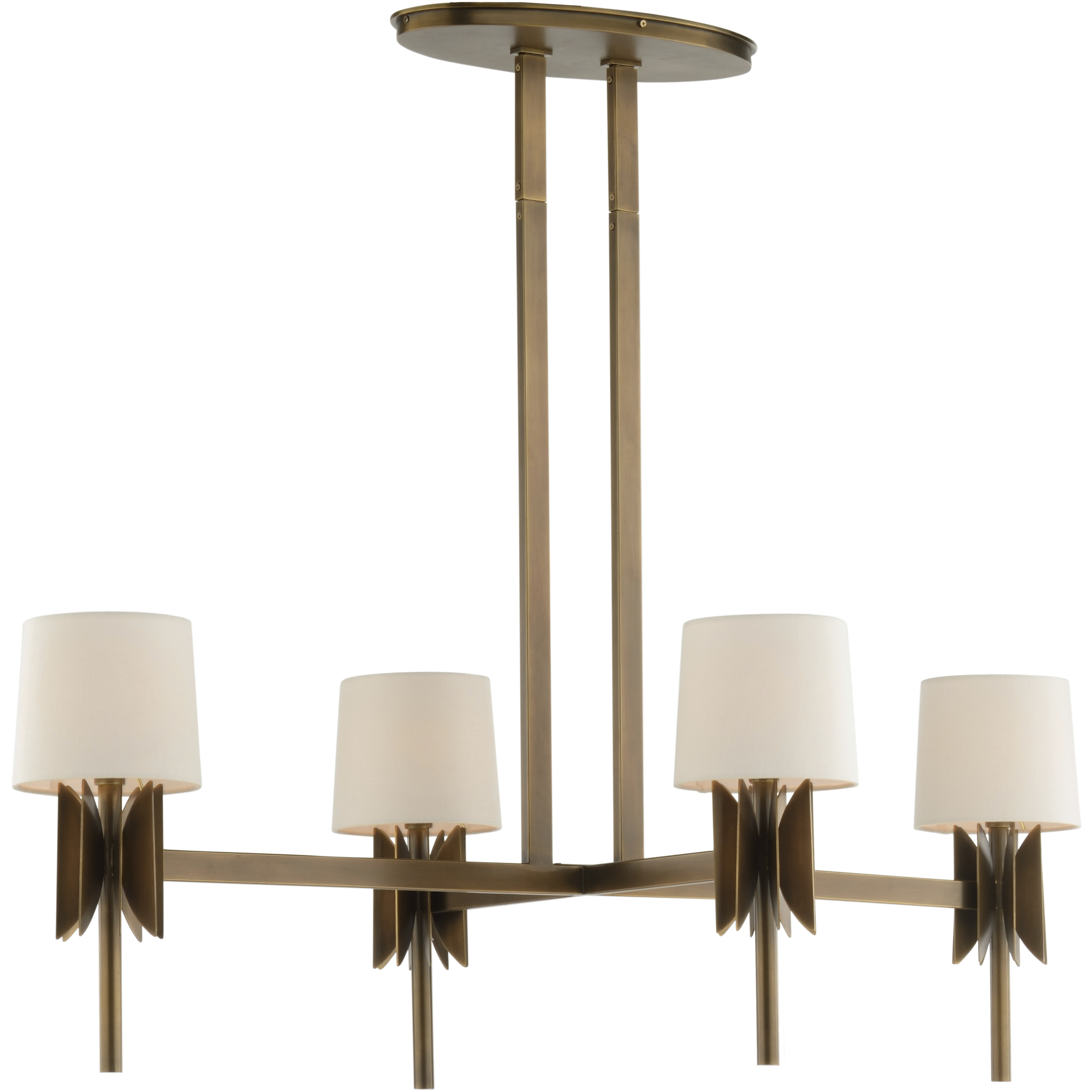 Tilling 4 Light 47 inch Gold Chandelier Ceiling Light