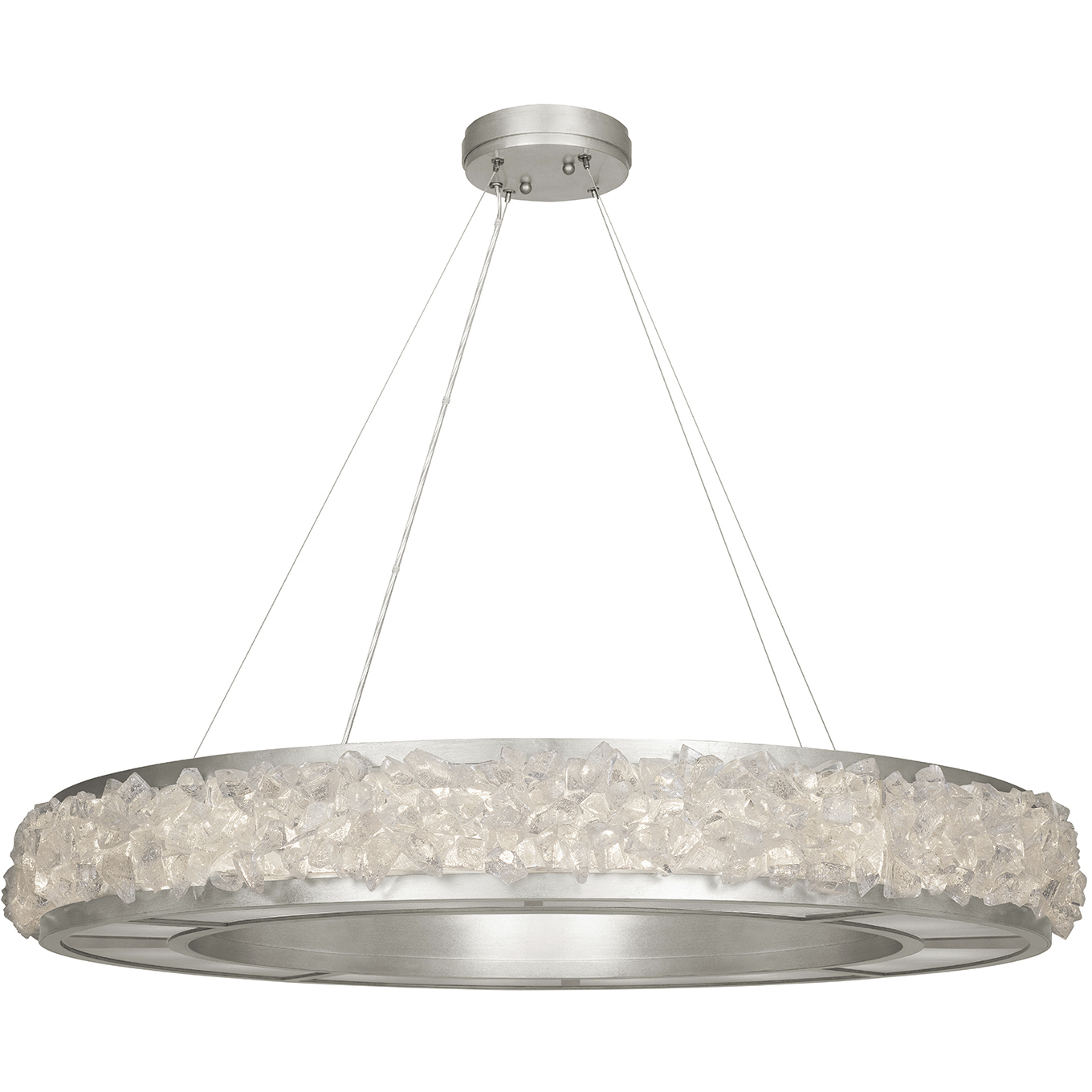 Arctic Halo 16 Light 38 inch Silver Pendant Ceiling Light