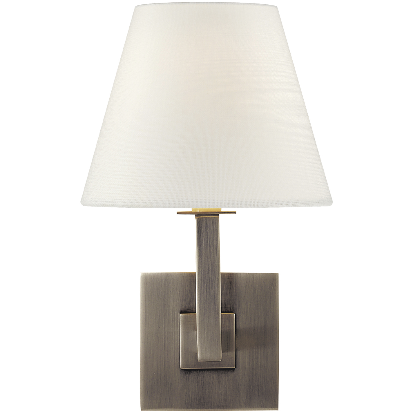Visual Comfort Signature Collection Studio VC Architectural Wall 1 Light 7 inch Brushed Steel Wall Sconce Wall Light in Linen S20BS-L - Open Box