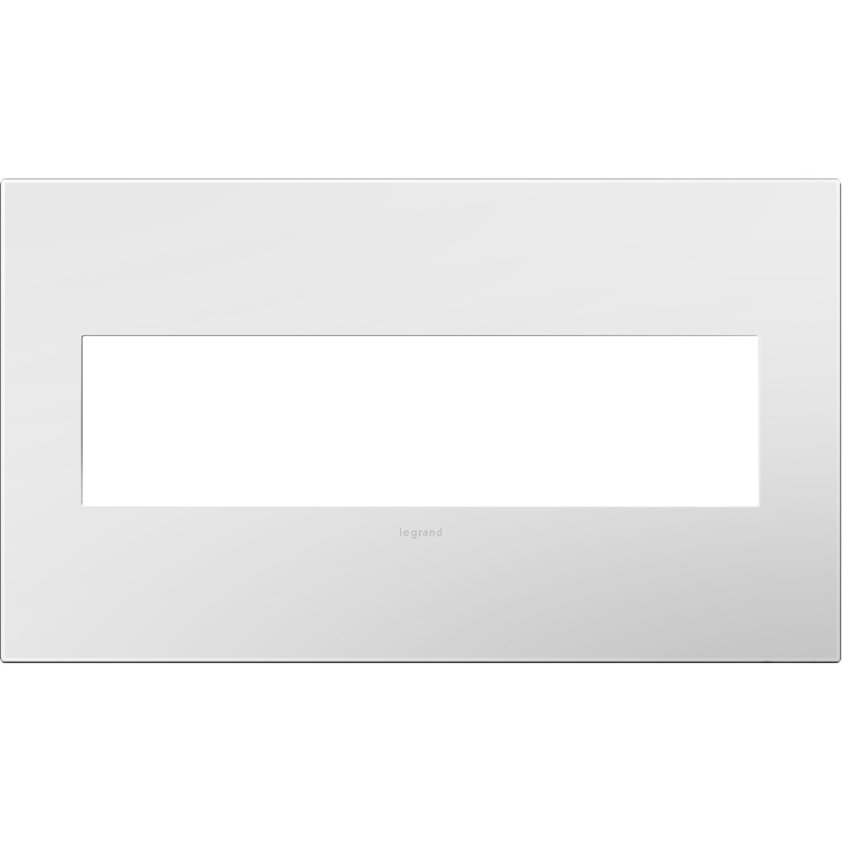 Adorne Gloss White Wall Plate, 4-Gang