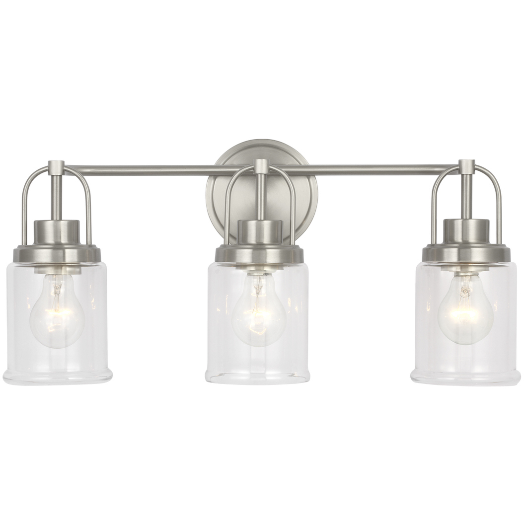 Anders 3 Light 22 inch Brushed Nickel Bath Vanity Wall Light