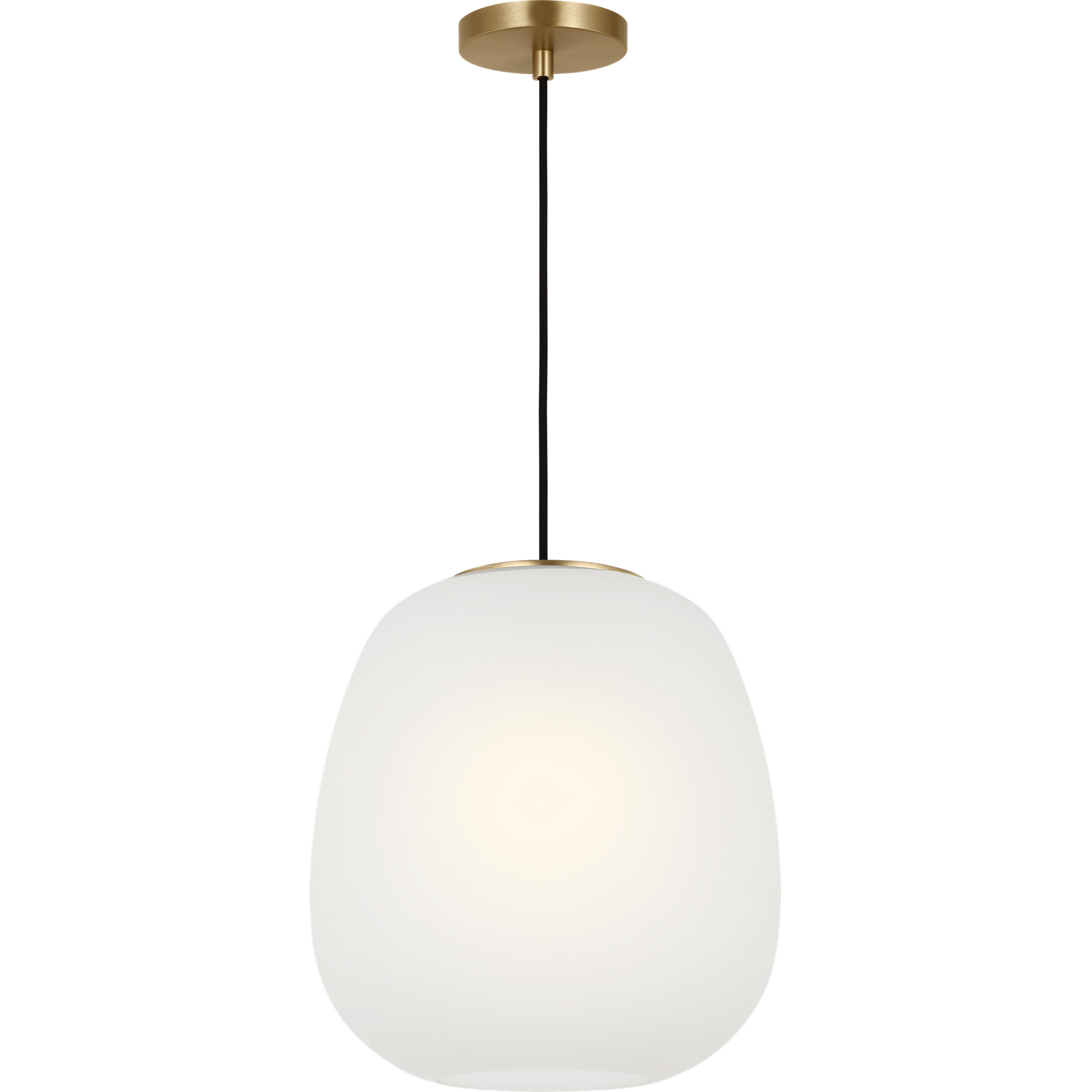 Drew & Jonathan Nico 1 Light 13.25 inch Satin Brass Pendant Ceiling Light in Standard