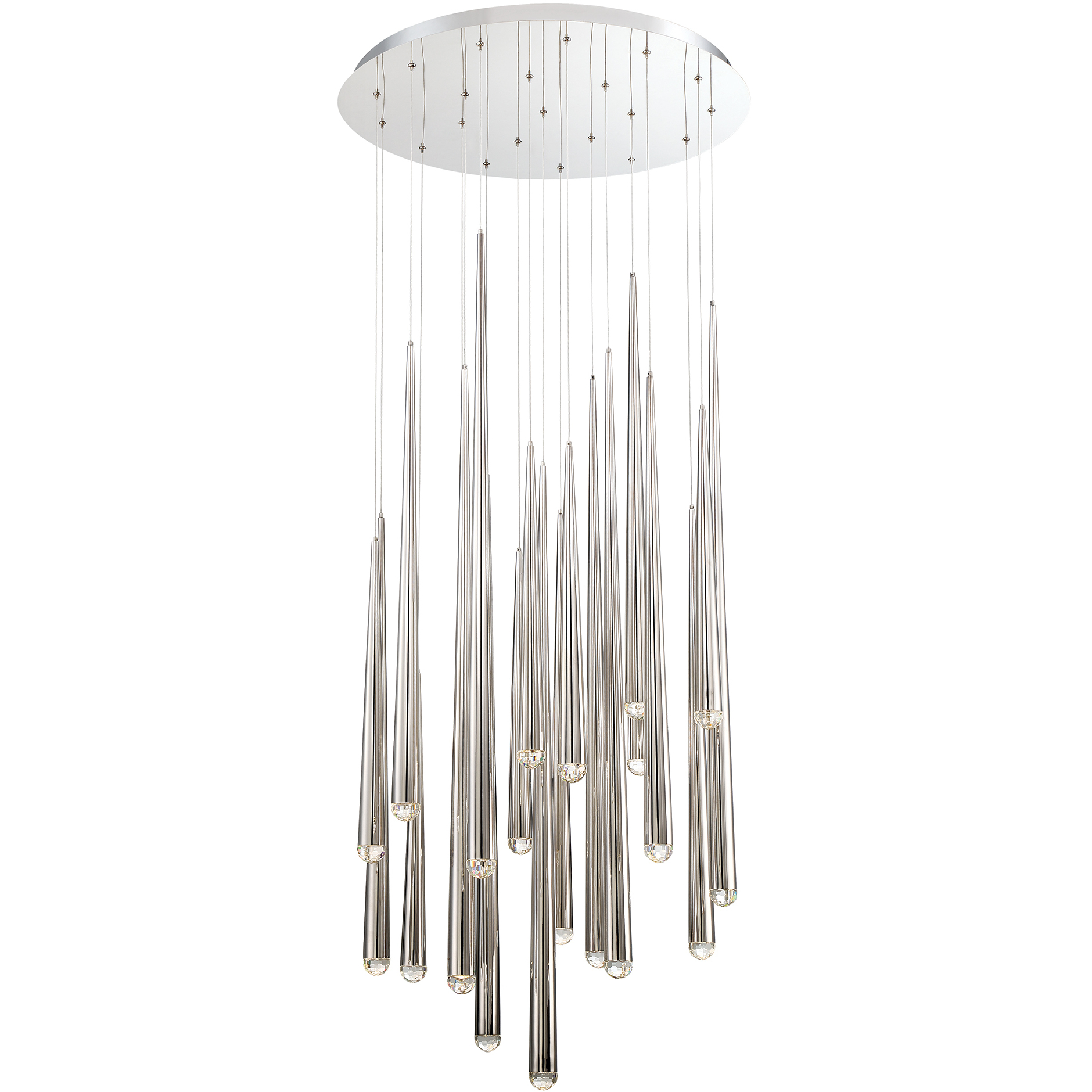 Modern Forms PD-41721R-PN Cascade LED 26 inch Polished Nickel