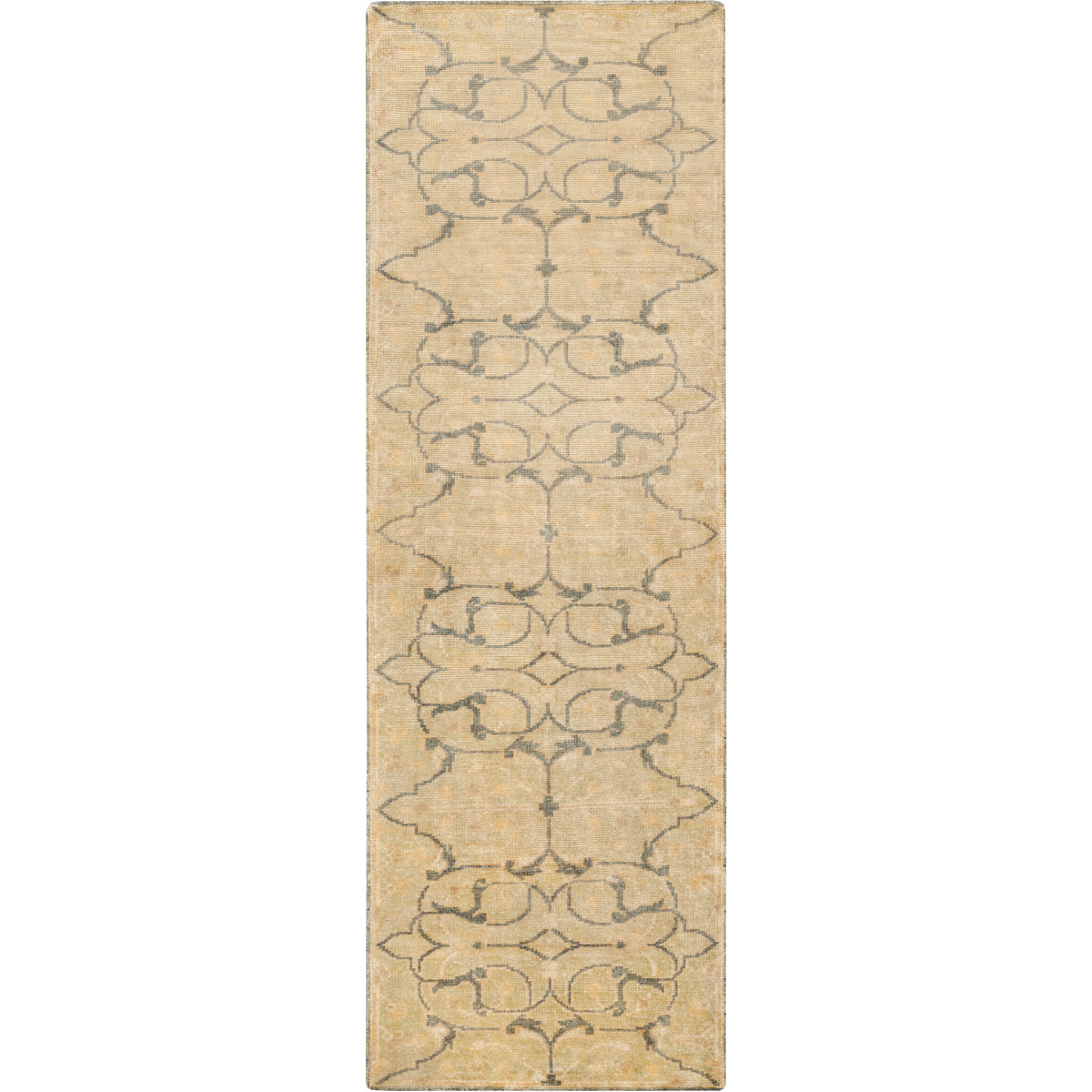 Ainsley 96 X 30 inch Moss, Dark Brown, Beige, Tan Rug