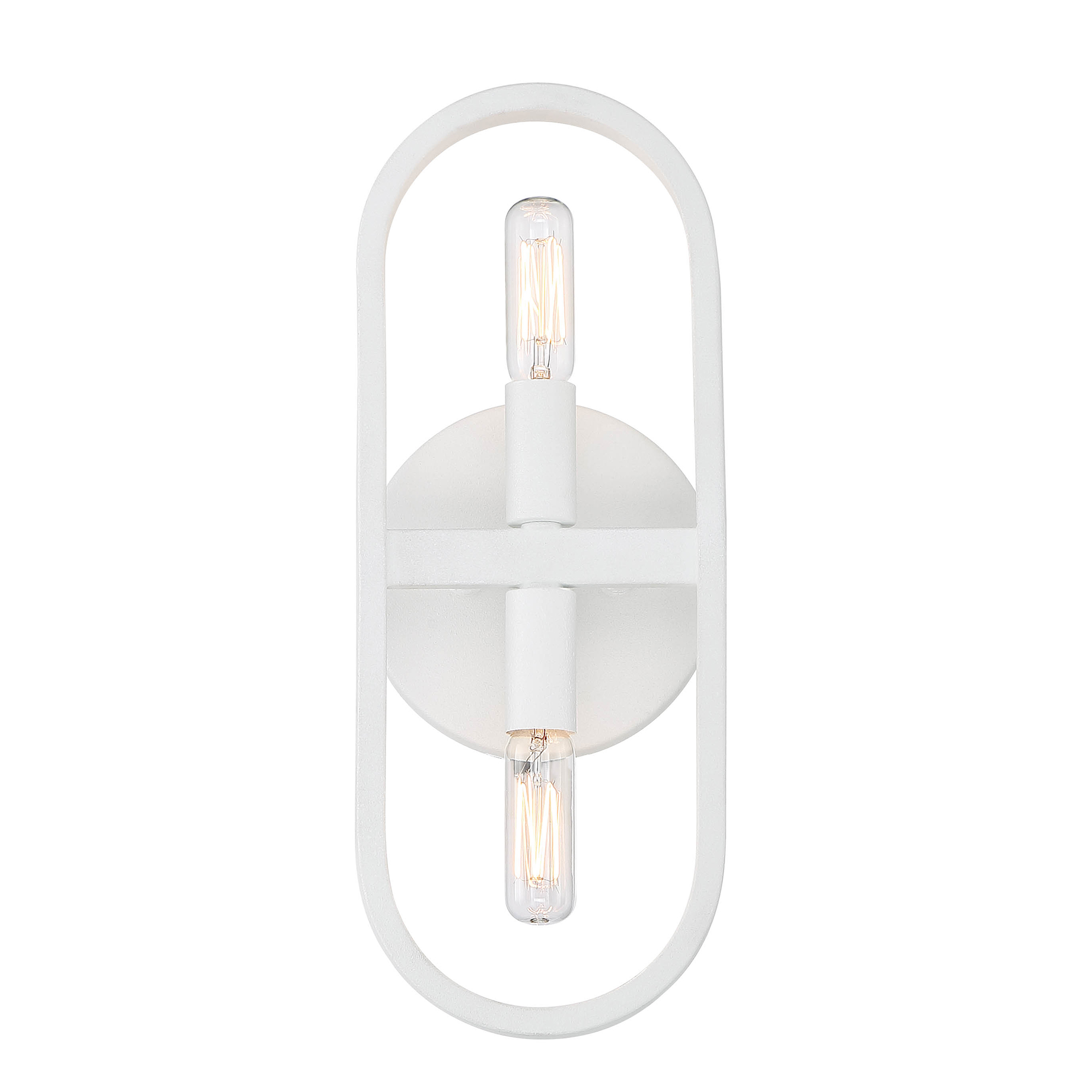 Carousel 2 Light 5 inch Matte White Wall Sconce Wall Light