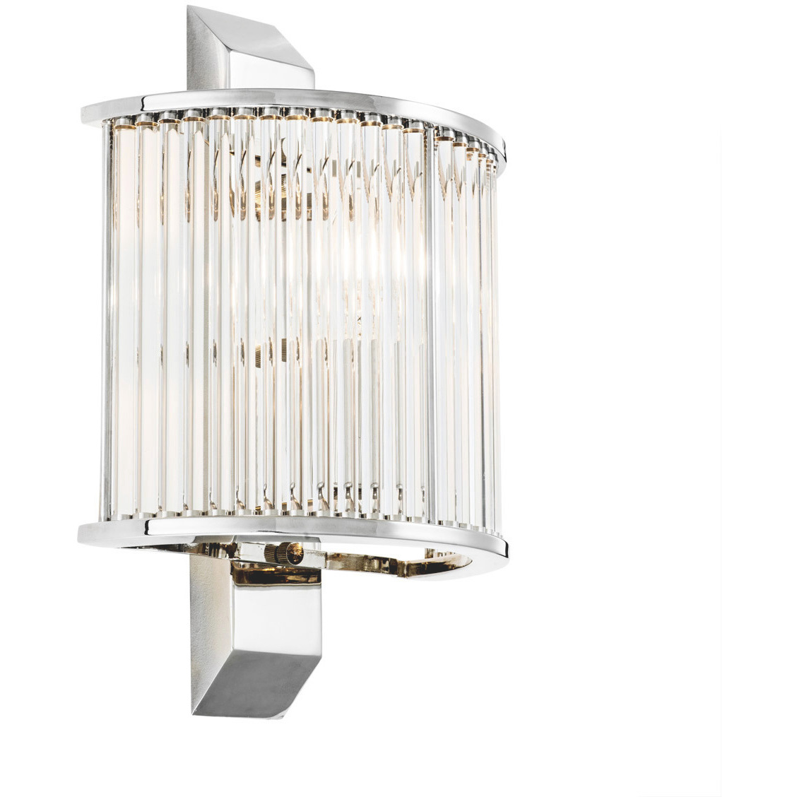 Oakley 1 Light 8.07 inch Nickel and Clear Glass Wall Lamp Wall Light