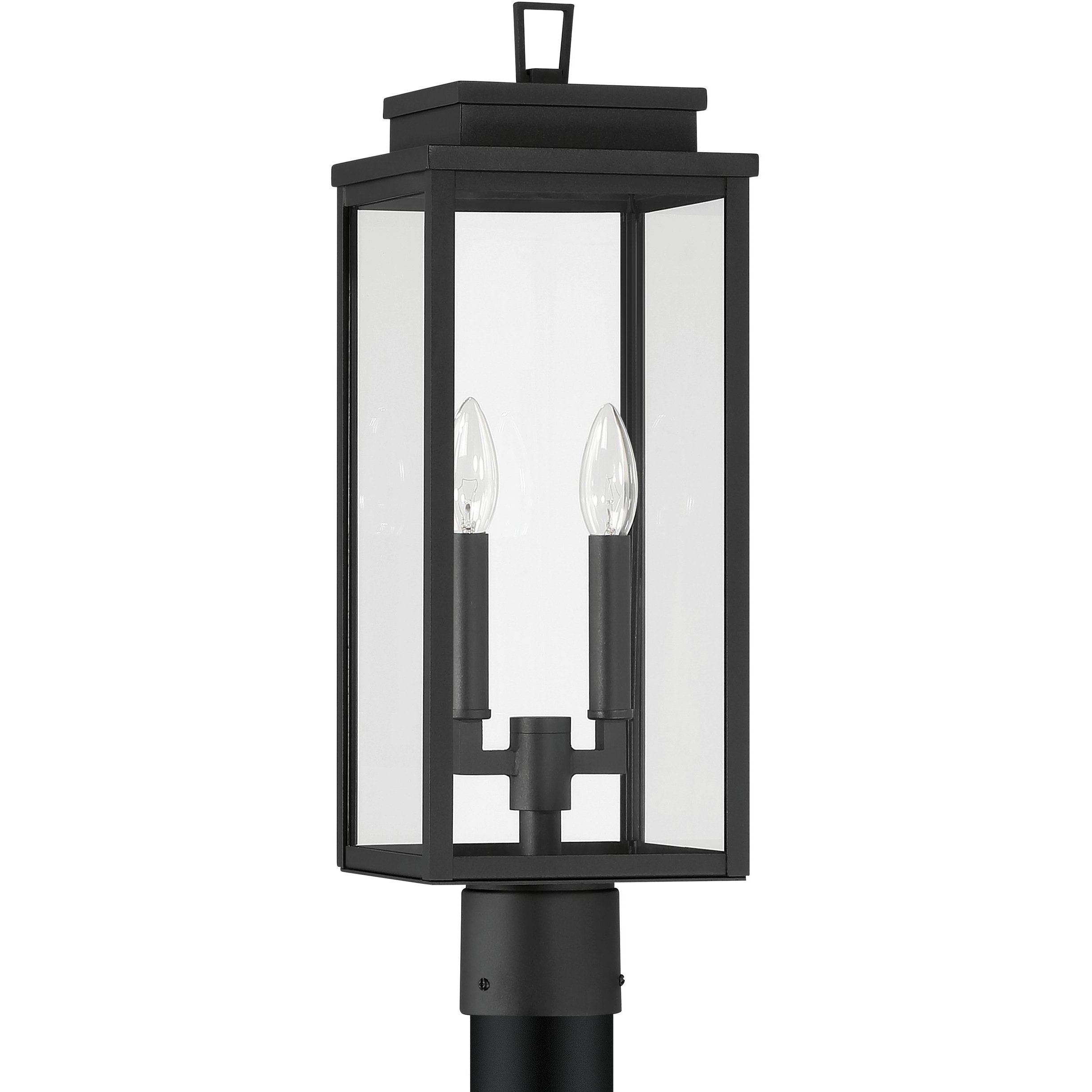 Hillside 2 Light 20.75 inch Textured Black Exterior Post Light