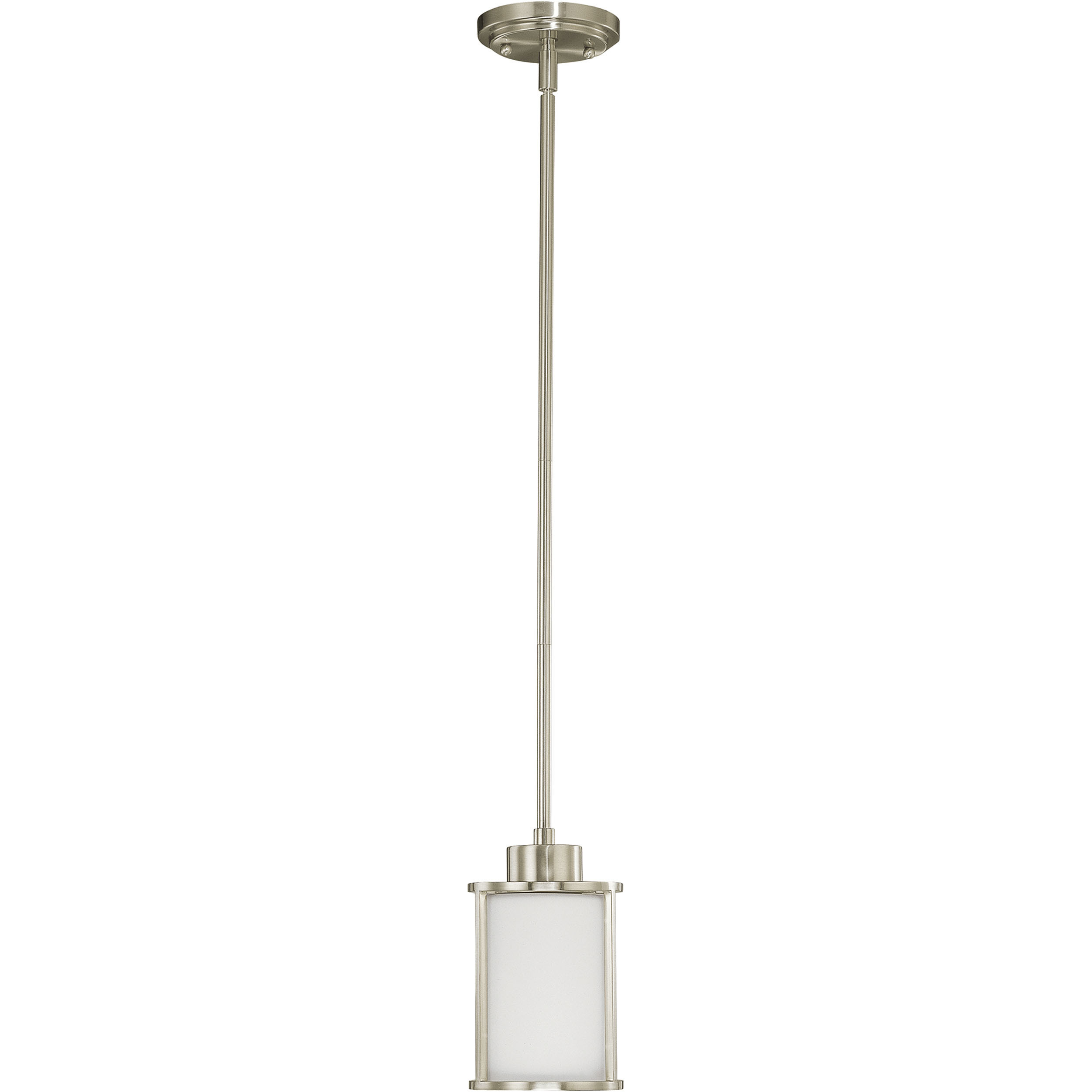 Odeon 1 Light 5.13 inch Brushed Nickel Mini Pendant Ceiling Light