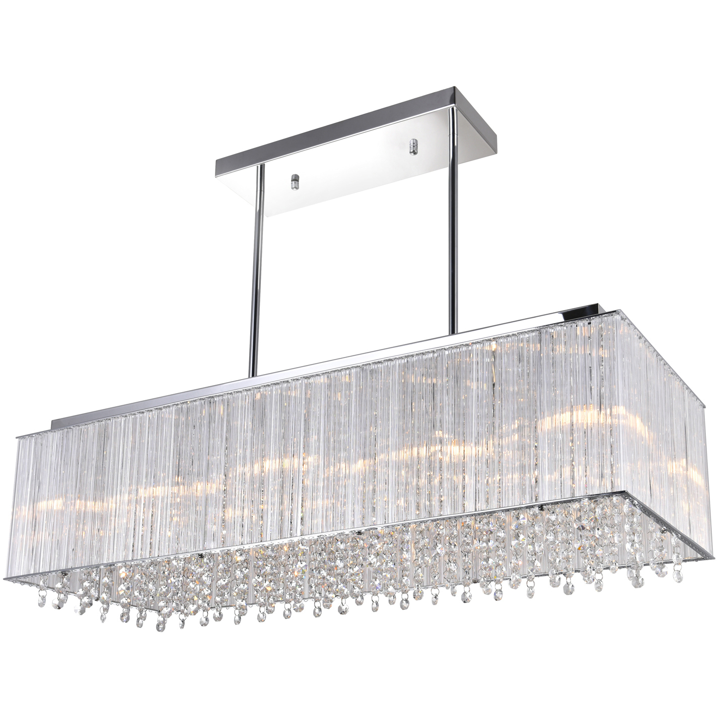 Spring Morning 10 Light 32 inch Chrome Island/Pool Table Light Ceiling Light