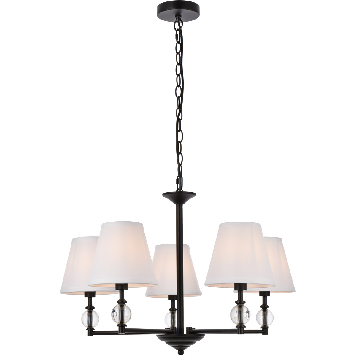 Bethany 5 Light 27.5 inch Black Pendant Ceiling Light
