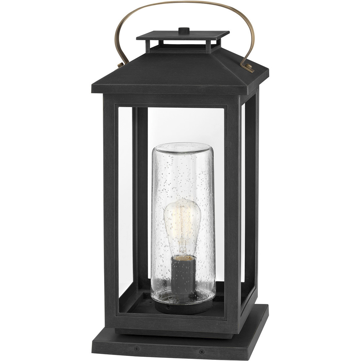Coastal Elements Atwater LED 22 inch Black Outdoor Pier Mount Lantern, Medium