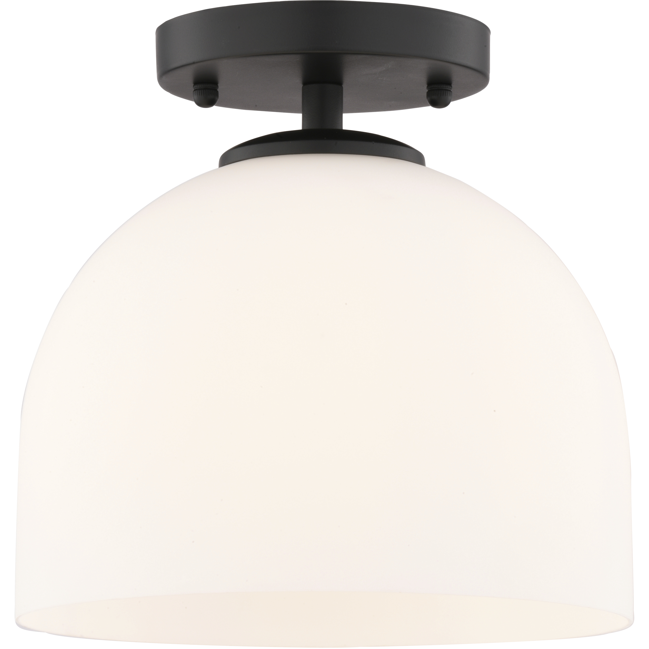 Shelby 1 Light 9.25 inch Matte Black Semi-Flush Mount Ceiling Light