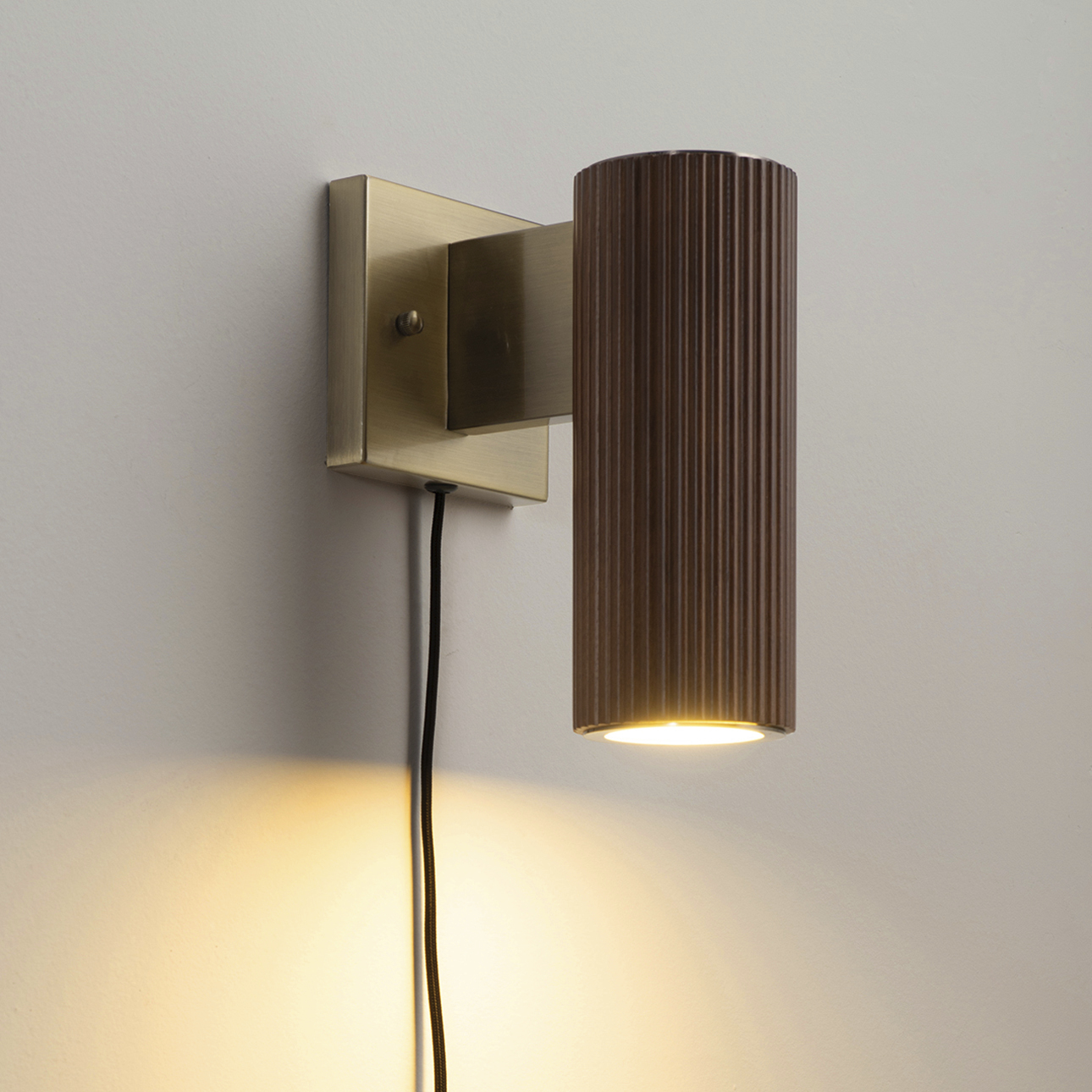 Tambo 1 Light 4.7 inch Dark Walnut and Weathered Brass Wall Sconce Wall Light