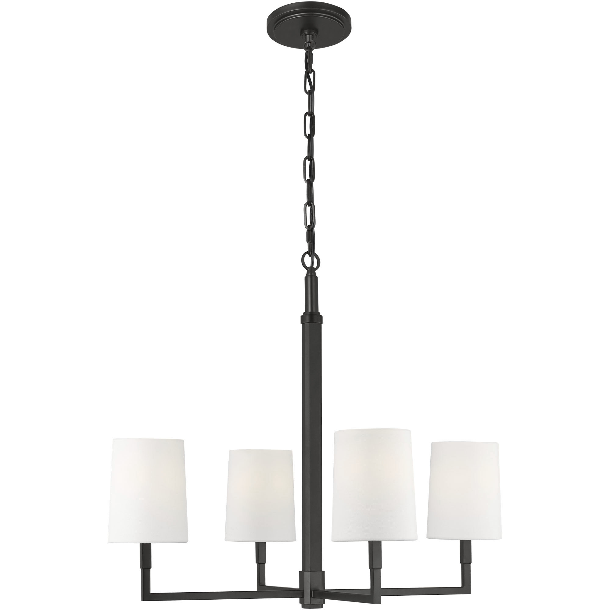 TOB by Thomas O'Brien Danica 4 Light 27 inch Aged Iron Chandelier Ceiling Light