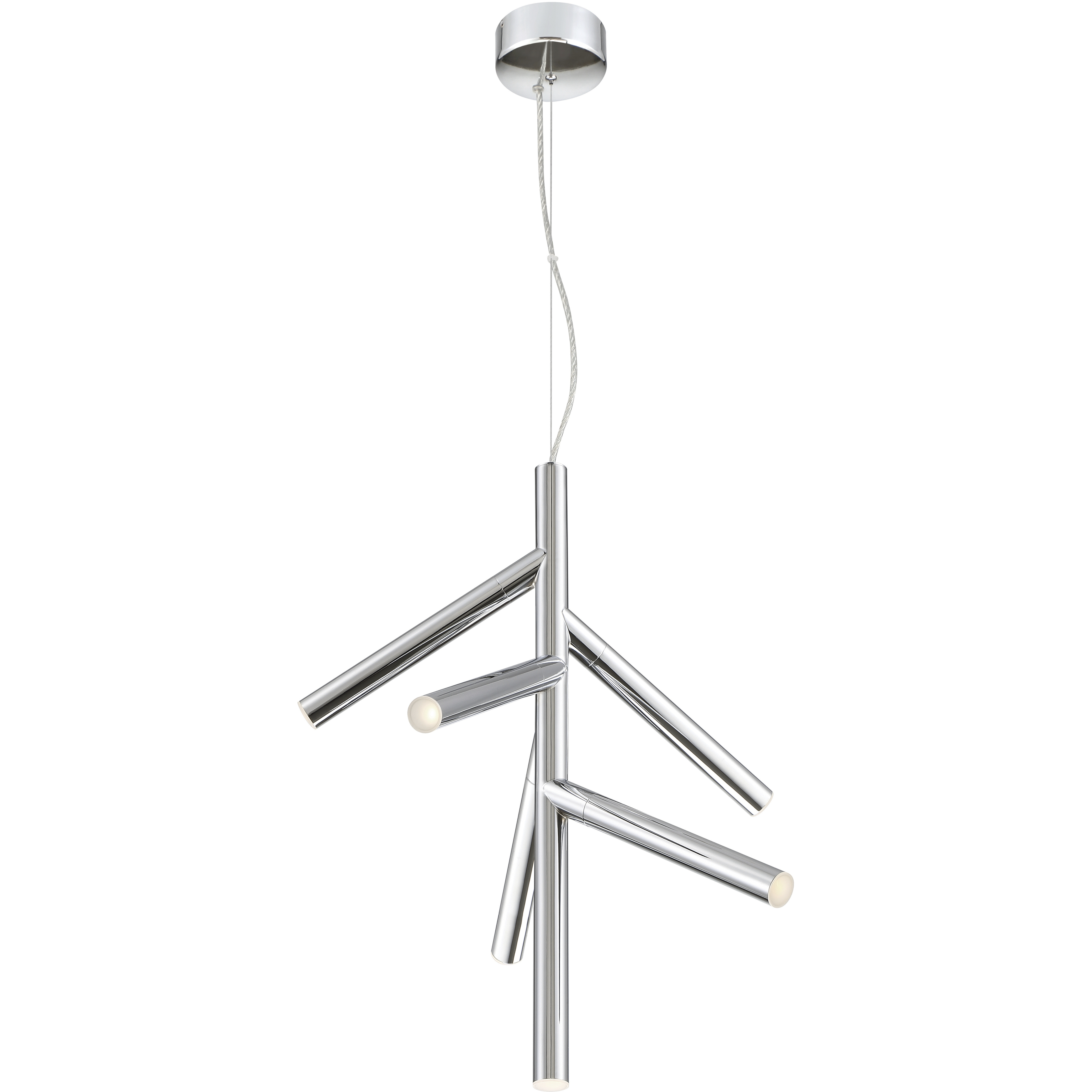 Forest LED 20.25 inch Chrome Pendant Ceiling Light in 6