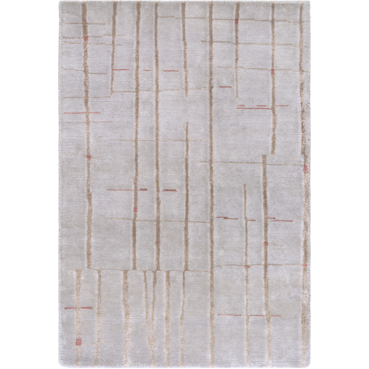 Shibui 72 X 48 inch Camel/Burnt Orange Rugs, Semi-Worsted New Zealand Wool and Viscose