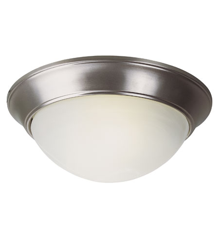 Signature 3 Light 16 inch Brushed Nickel Flush Mount Ceiling Light