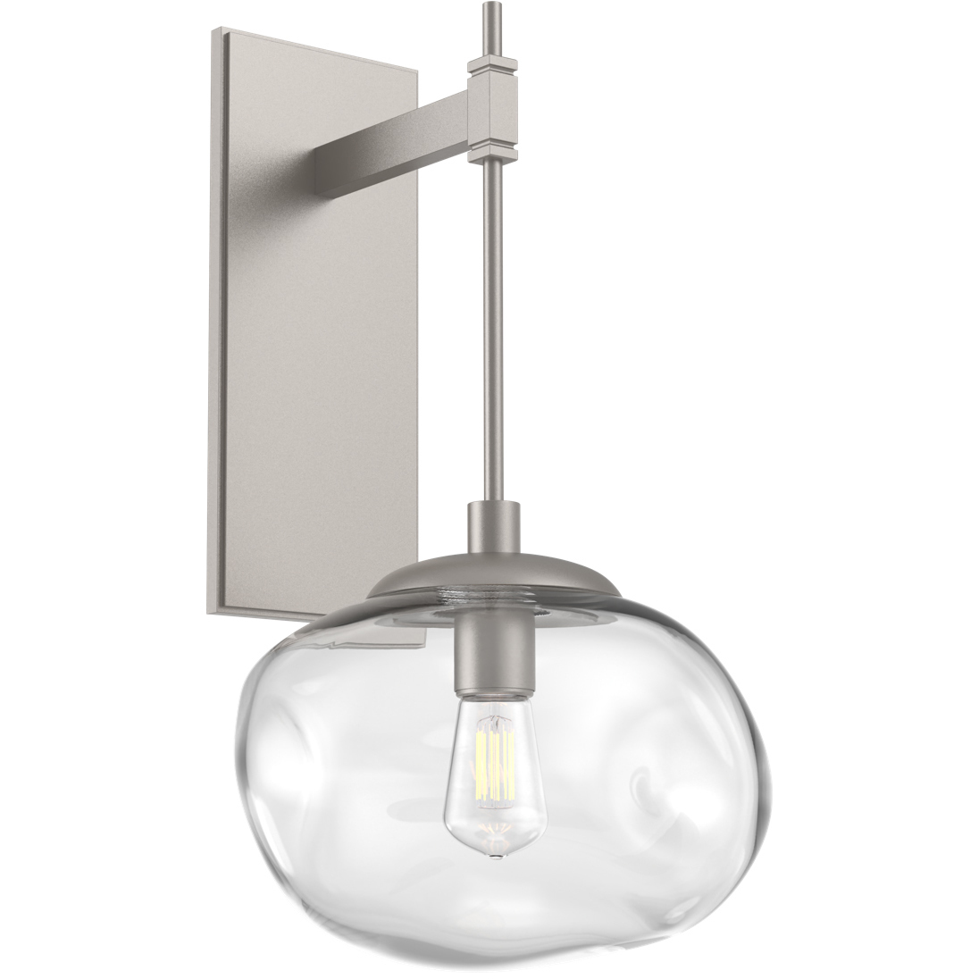 Nova Incandescent 1 Light 10 inch Beige Silver Indoor Sconce Wall Light, Tempo Nebula