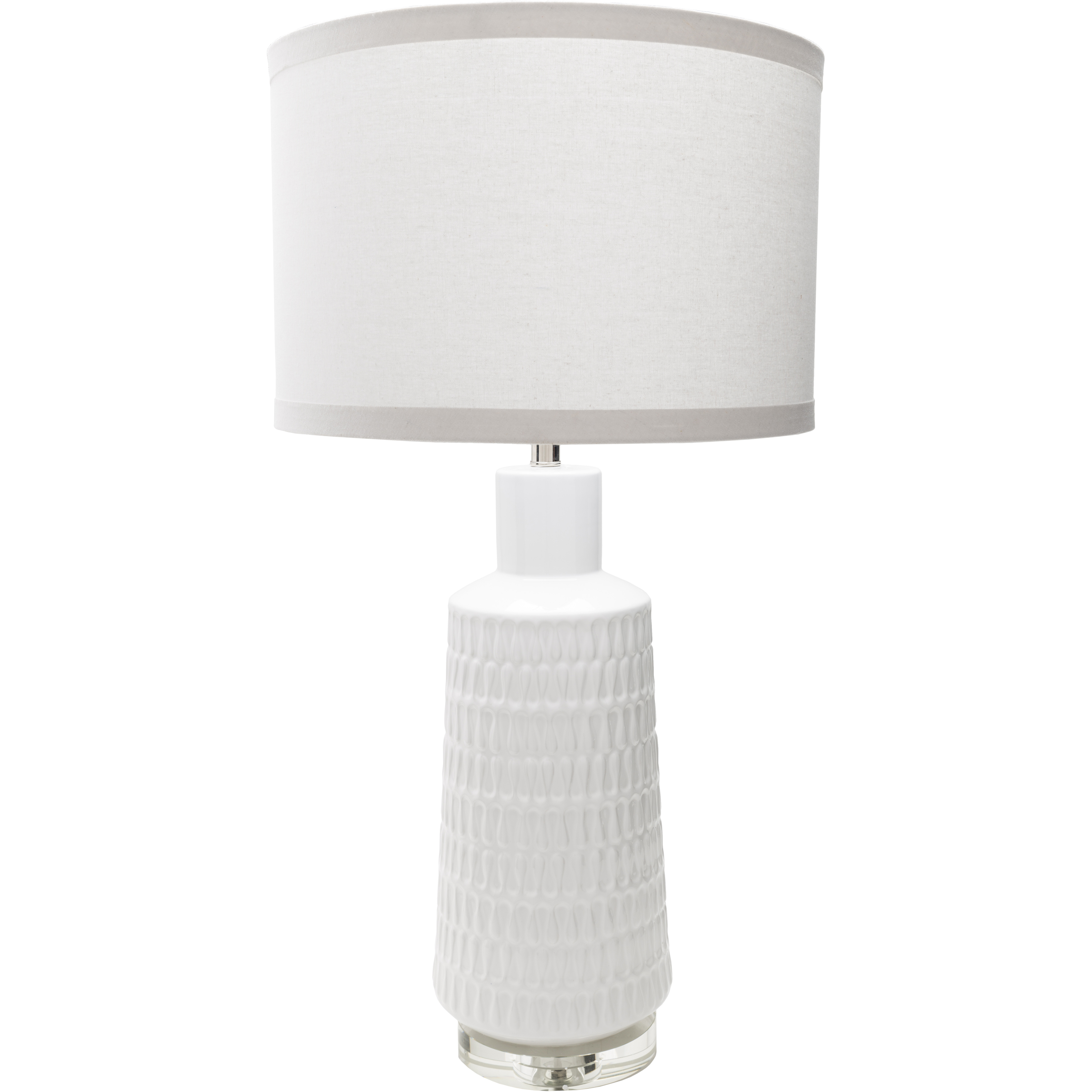 Mcrae 35 inch 100 watt White Table Lamp Portable Light