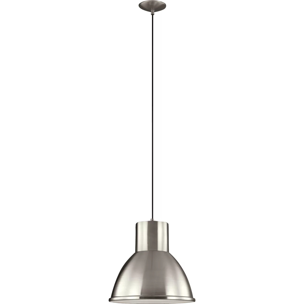 Division Street 1 Light 15 inch Brushed Nickel Pendant Ceiling Light