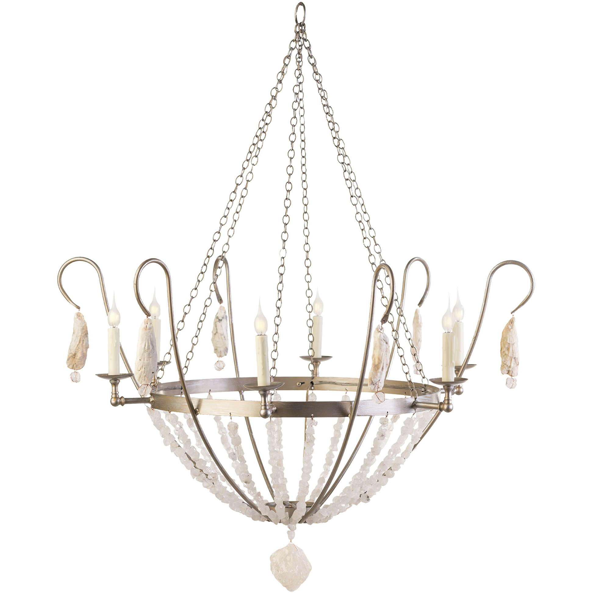 Lowcountry 6 Light Sand Dollar Chandelier Ceiling Light
