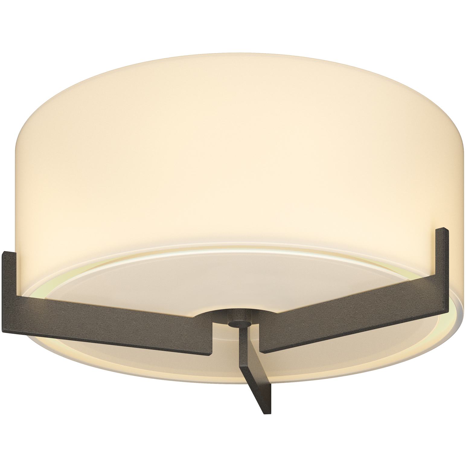 Axis 1 Light 12.1 inch Dark Smoke Flush Mount Ceiling Light