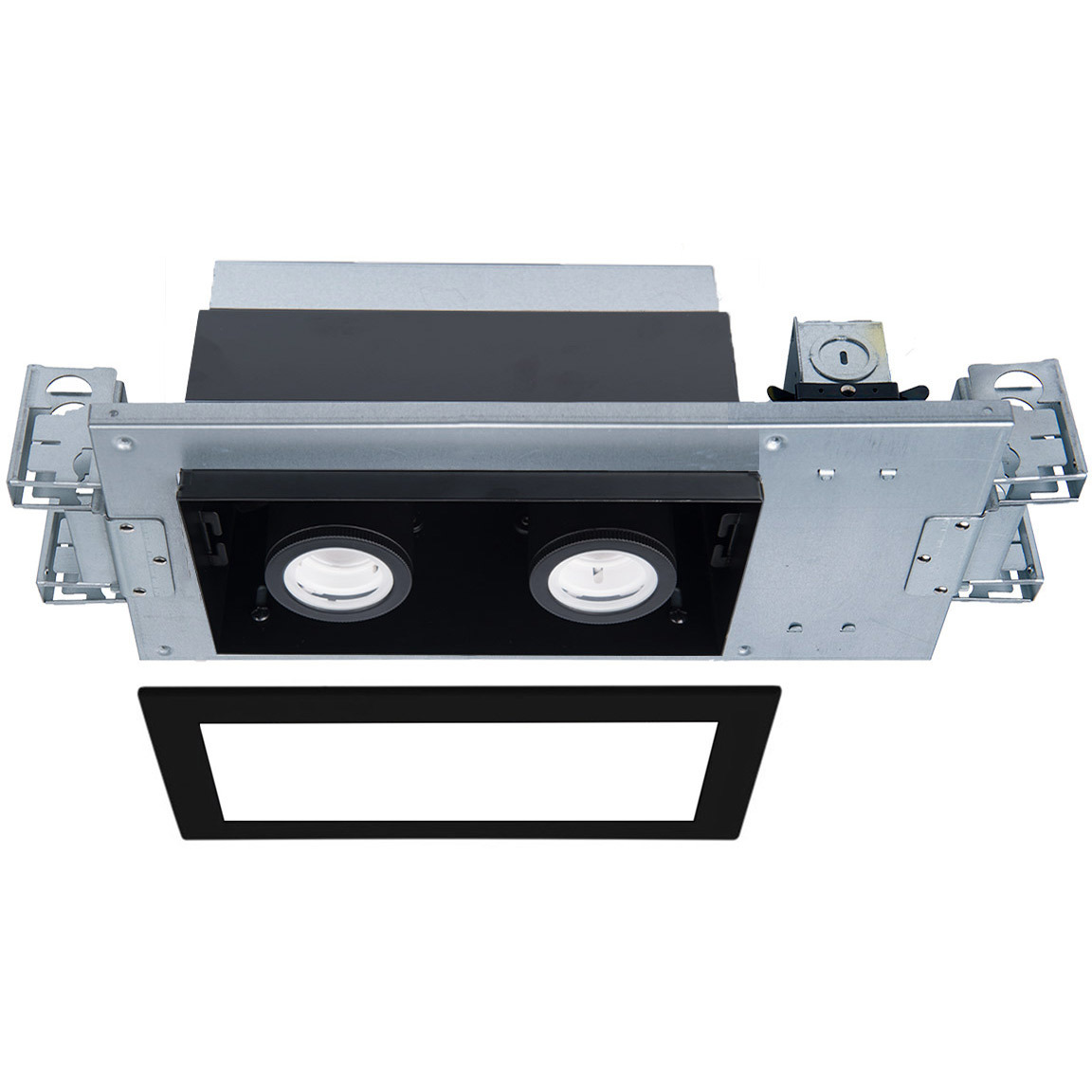 Silo Multiples LED Black Black Multiple Recessed Trim in 2700K, Black/Black