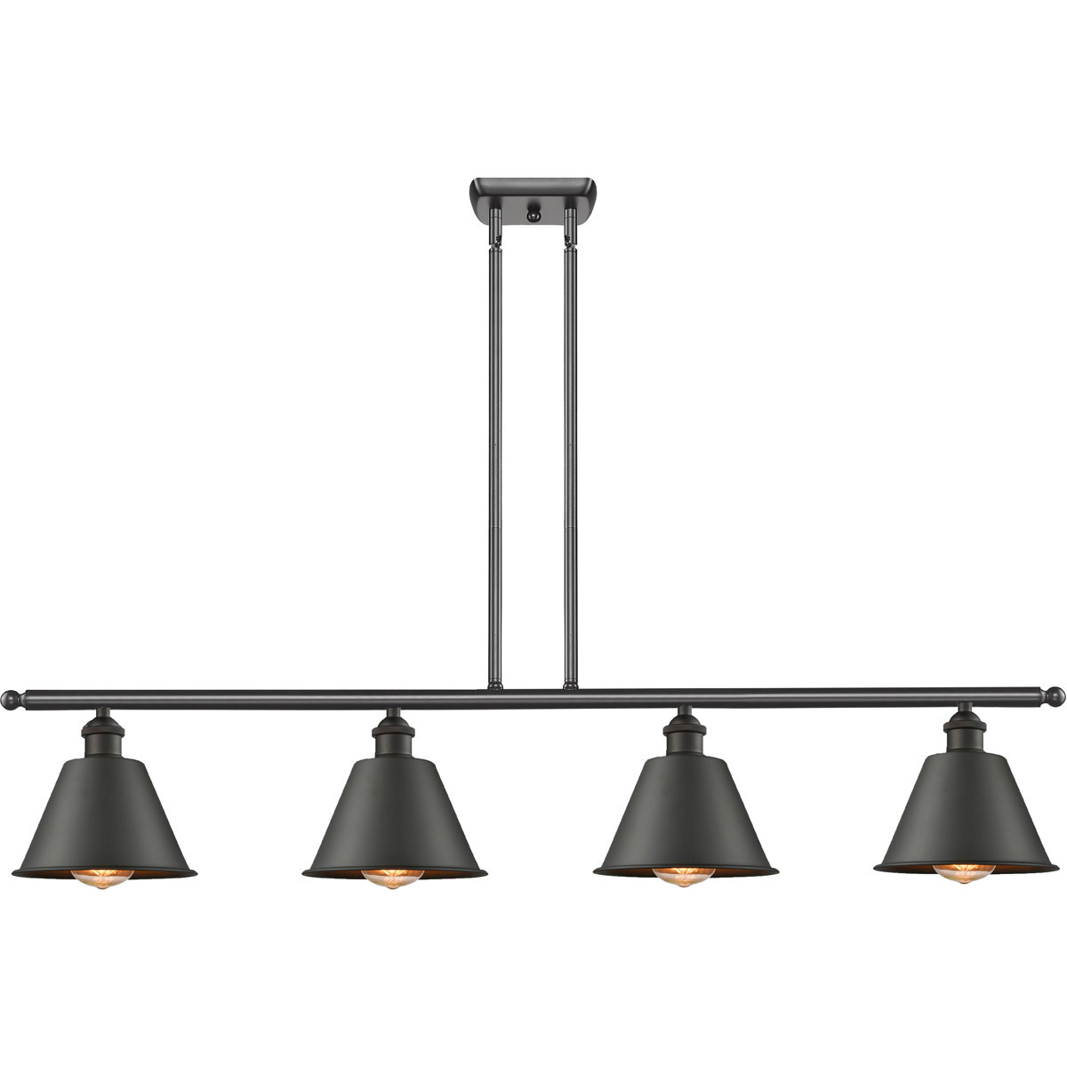 Ballston Smithfield 4 Light 48 inch Antique Brass Island Light Ceiling Light, Ballston