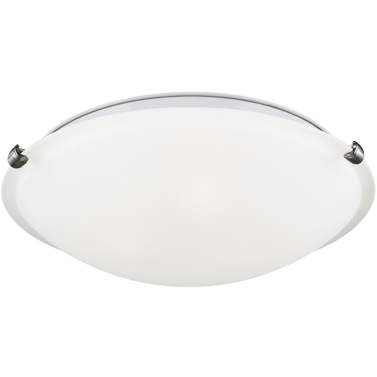 Clip LED 12.25 inch Brushed Nickel Flush Mount Ceiling Light