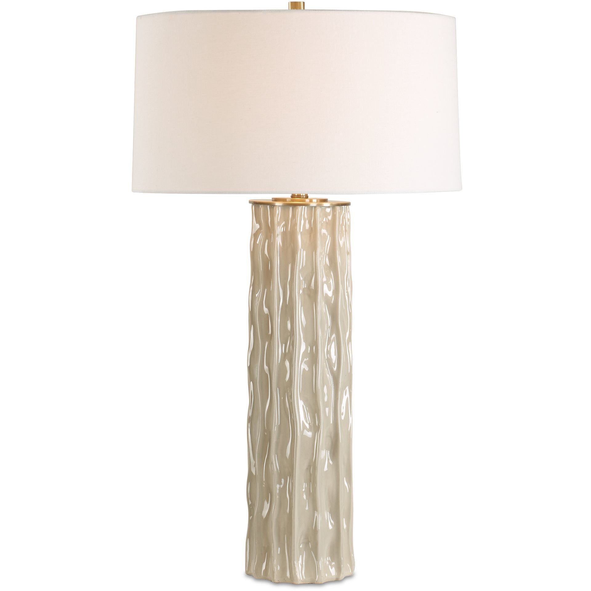 Parilli 35 inch 150.00 watt Brushed Nickel and Gray Glaze Table Lamp Portable Light