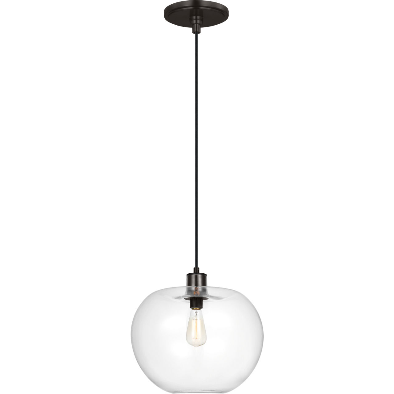 TOB by Thomas O'Brien Mela 1 Light 16 inch Aged Iron Pendant Ceiling Light