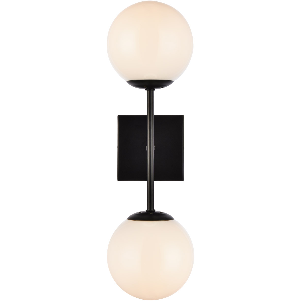 Neri 2 Light 6.7 inch Black Bath Sconce Wall Light