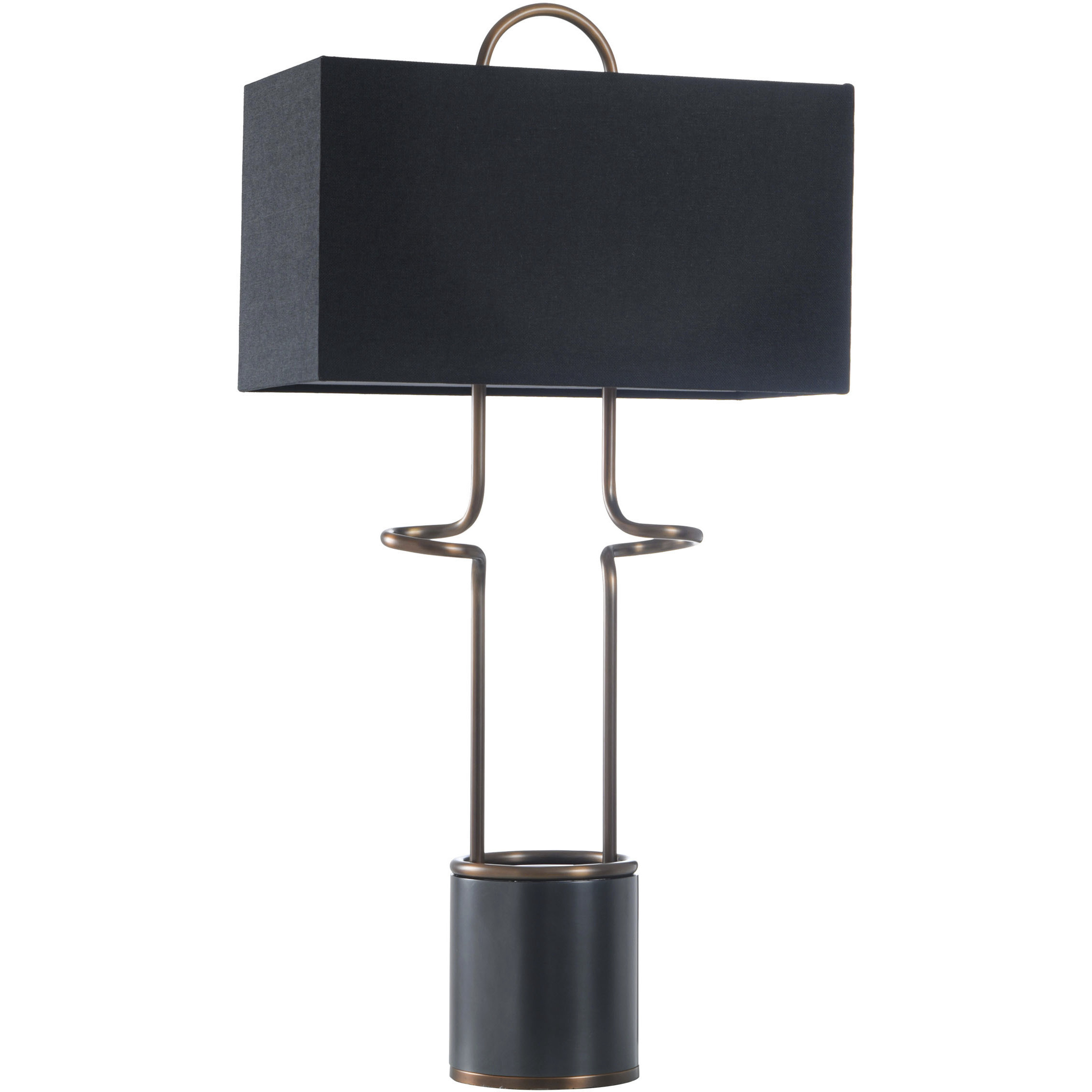 Waller 45 inch 60 watt Brass Table Lamp Portable Light