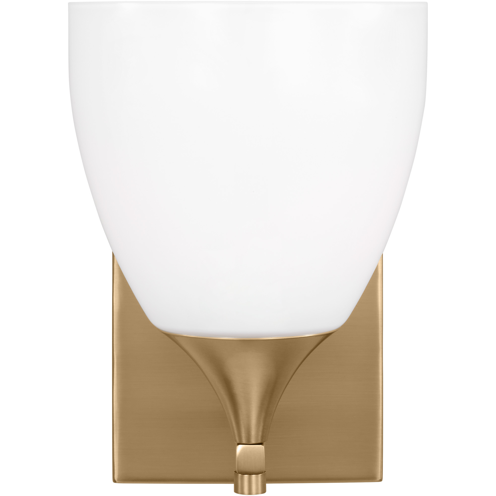 Drew & Jonathan Toffino 1 Light 6 inch Satin Brass Sconce Wall Light in Milk Glass