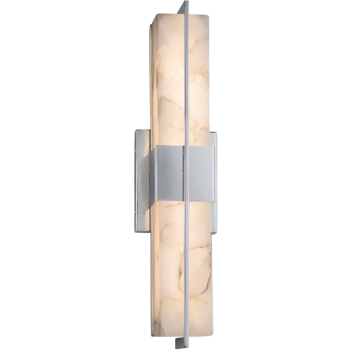 Alabaster Rocks LED 20 inch Polished Chrome Linear Wall/Bath Wall Light