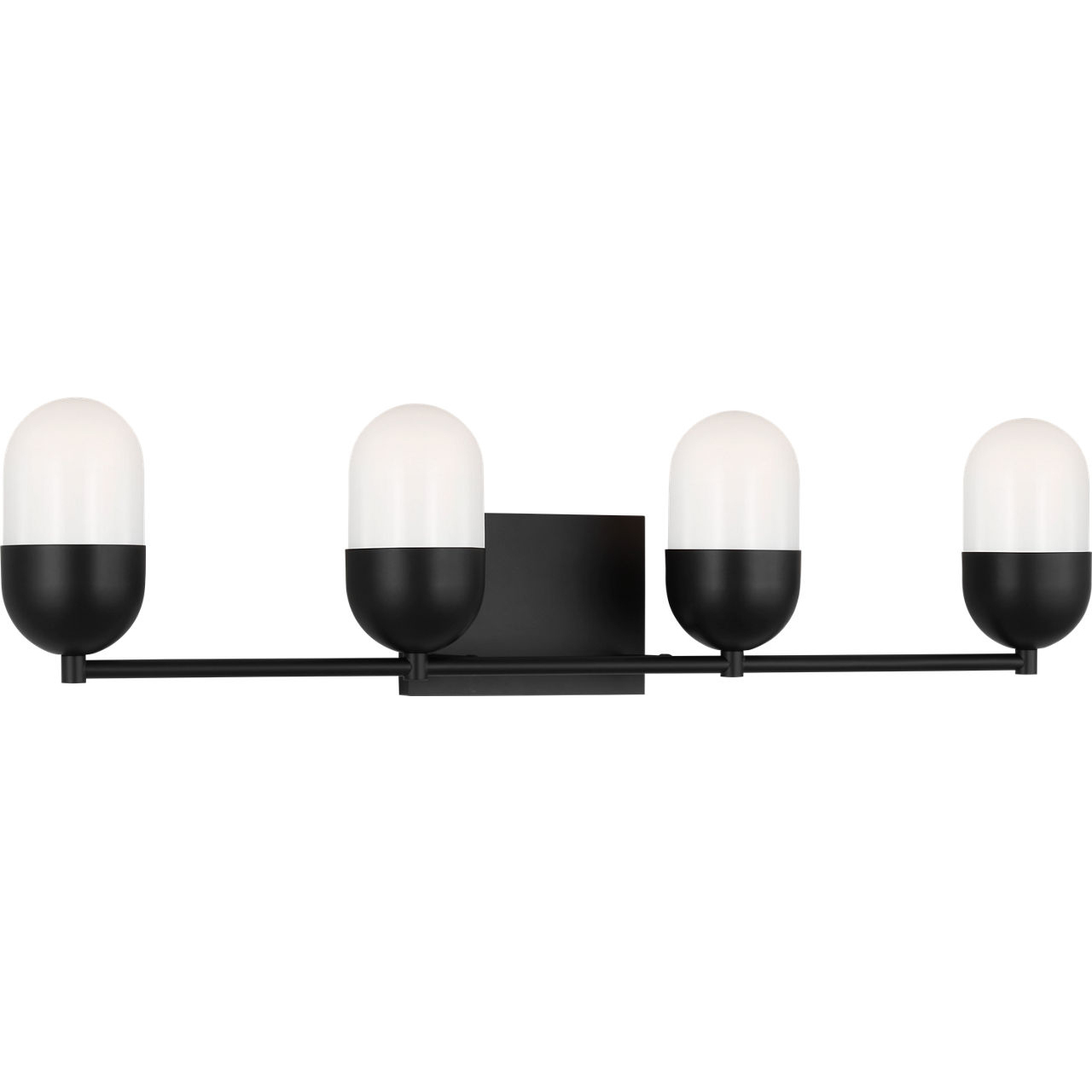 Drew & Jonathan Scott Foster 4 Light 30.75 inch Midnight Black Vanity Light Wall Light