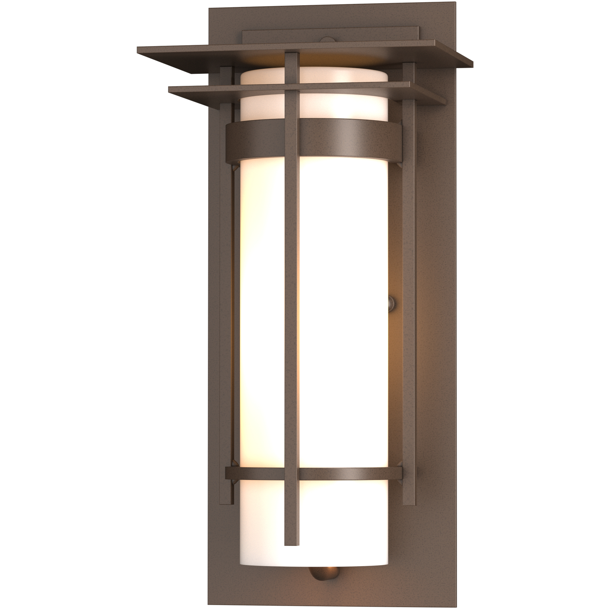 Banded 1 Light 12.5 inch Coastal Bronze Outdoor Sconce, Small
