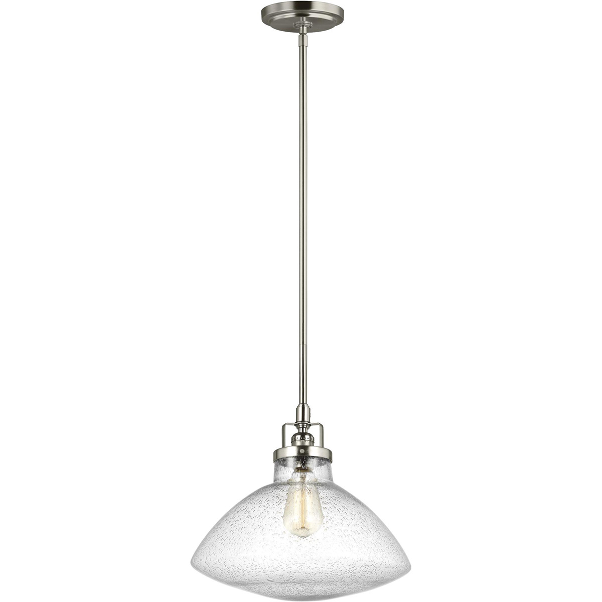 Belton 1 Light 12.63 inch Brushed Nickel Pendant Ceiling Light