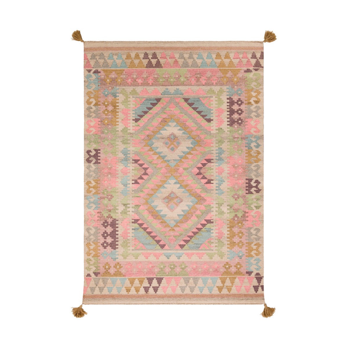 Adia 36 X 24 inch Rose/Khaki/Sage/Tan/Taupe/Blush/Moss/Charcoal Rugs, Rectangle