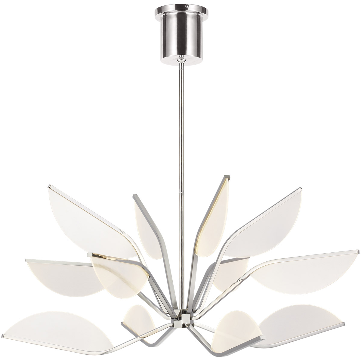 Sean Lavin Belterra LED 38 inch Polished Nickel Chandelier Ceiling Light, Integrated LED