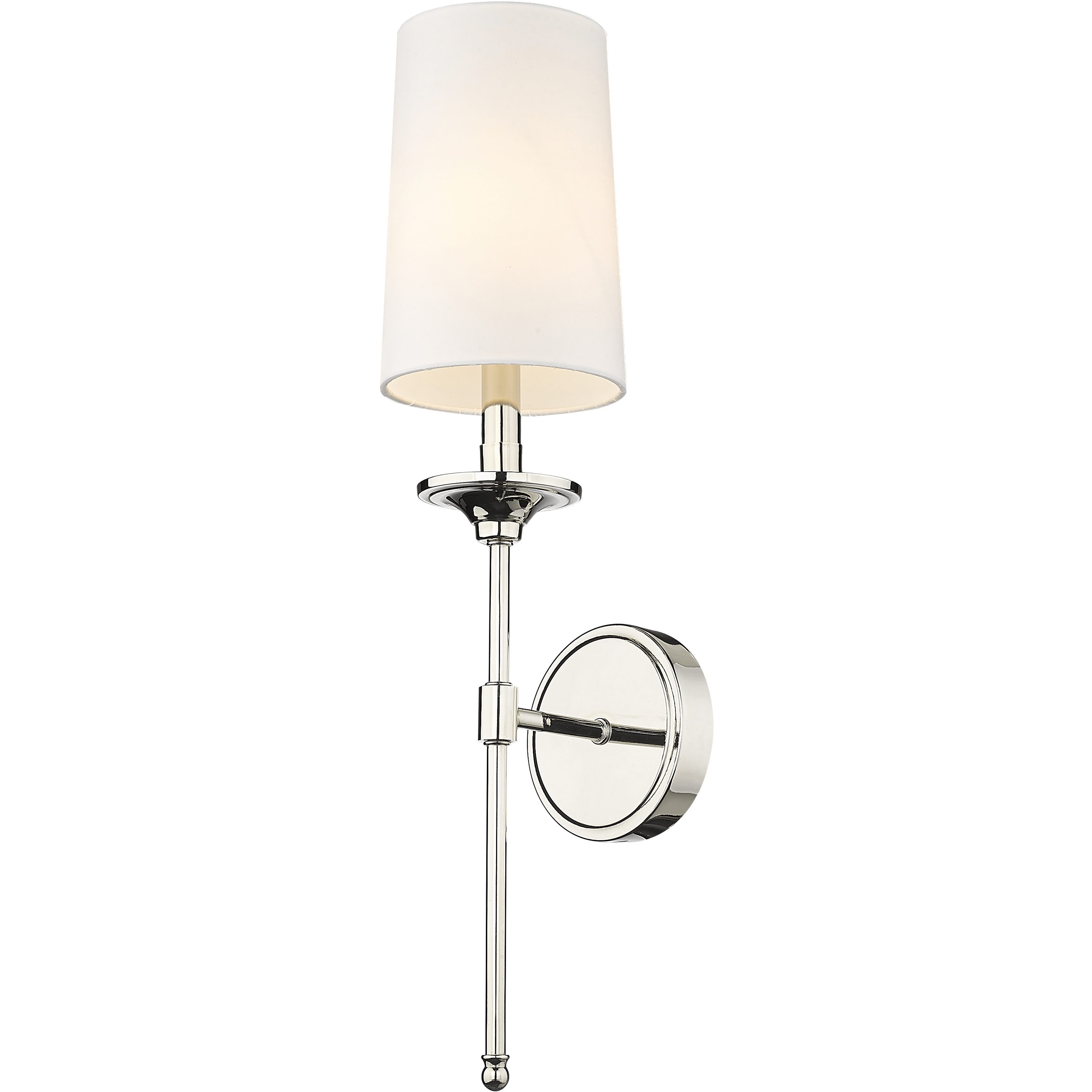 Z-Lite Emily Wall Sconce Wall Light in Polished Nickel 3033-1S-PN - Open Box