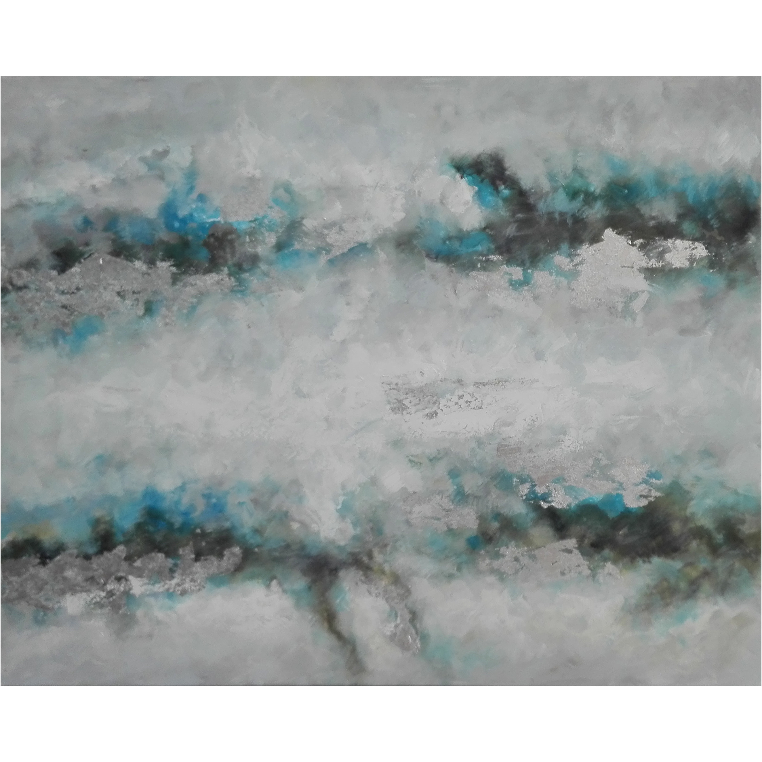 Canada White and Blue Wall Art