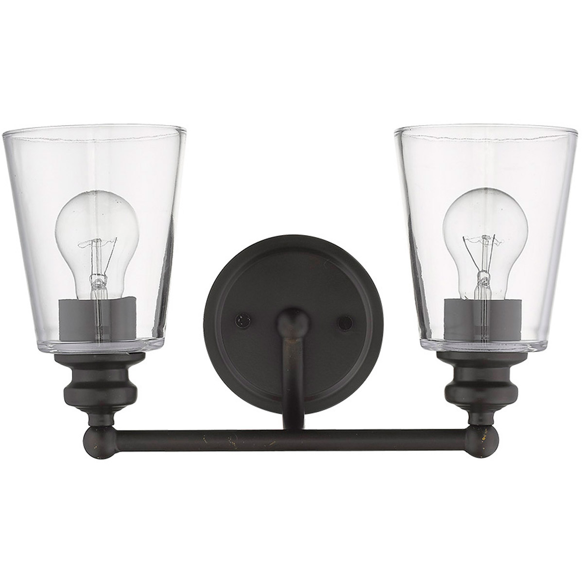 Ceil 2 Light 14 inch Oil-Rubbed Bronze Vanity Light Wall Light in Oil Rubbed Bronze