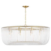 C&M by Chapman & Myers Pierce 10 Light 42 inch Burnished Brass Pendant Ceiling Light
