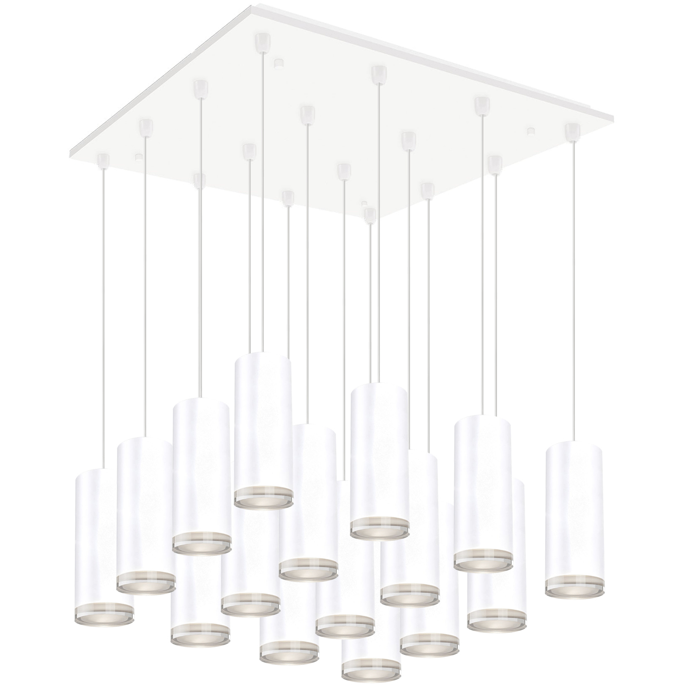 Cameo LED 19.25 inch White Multi Pendant Ceiling Light