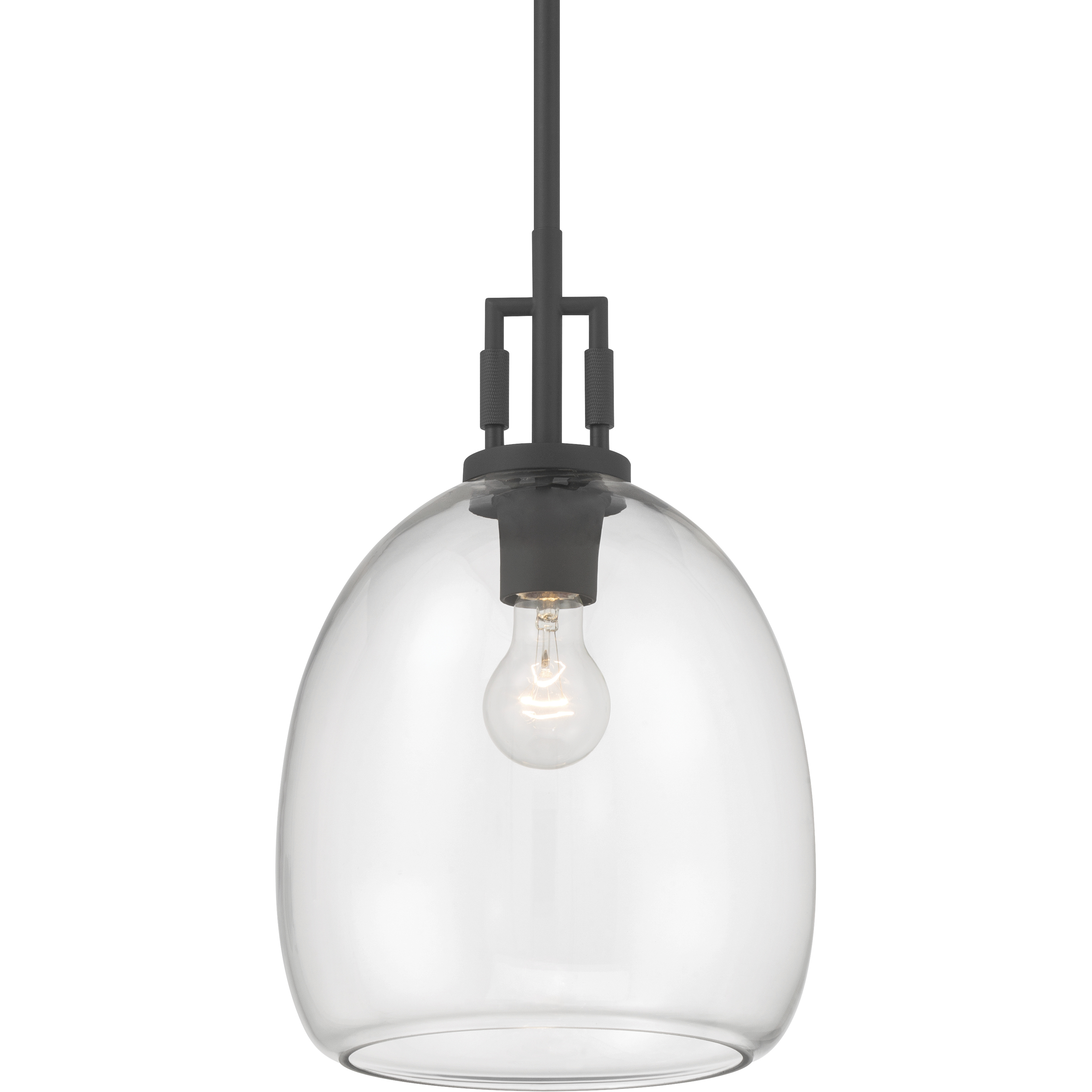 Orbis 1 Light 10 inch Dark Matte Black Mini Pendant Ceiling Light