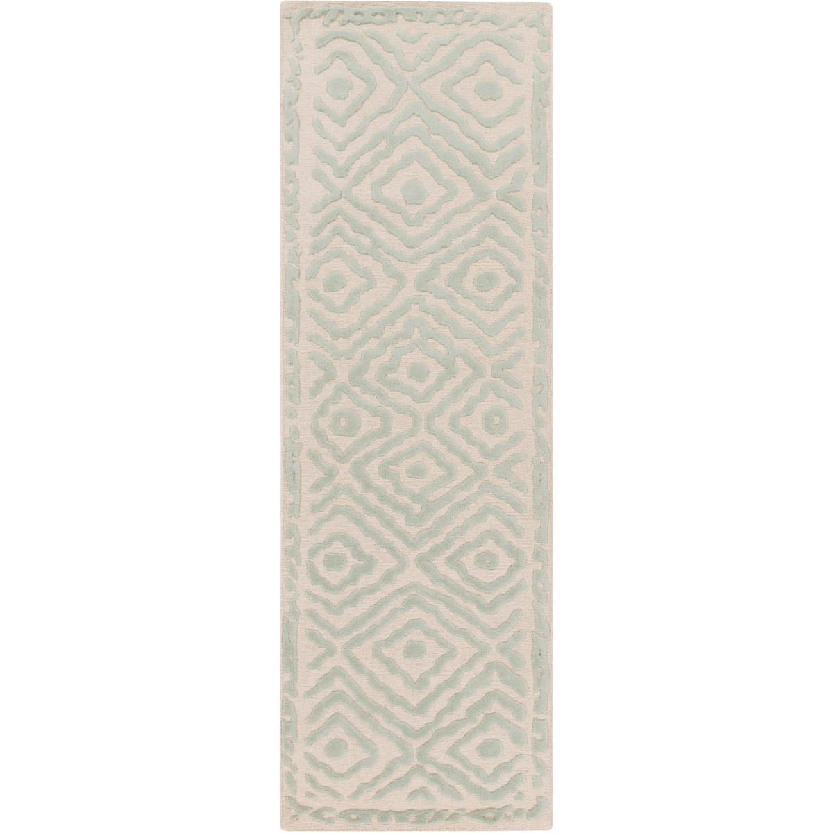 Atlas 96 X 30 inch Seafoam, Beige Rug