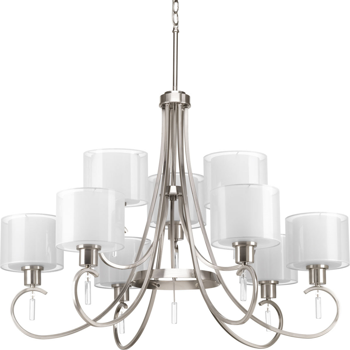 Beardsley 9 Light 35.62 inch Brushed Nickel Chandelier Ceiling Light
